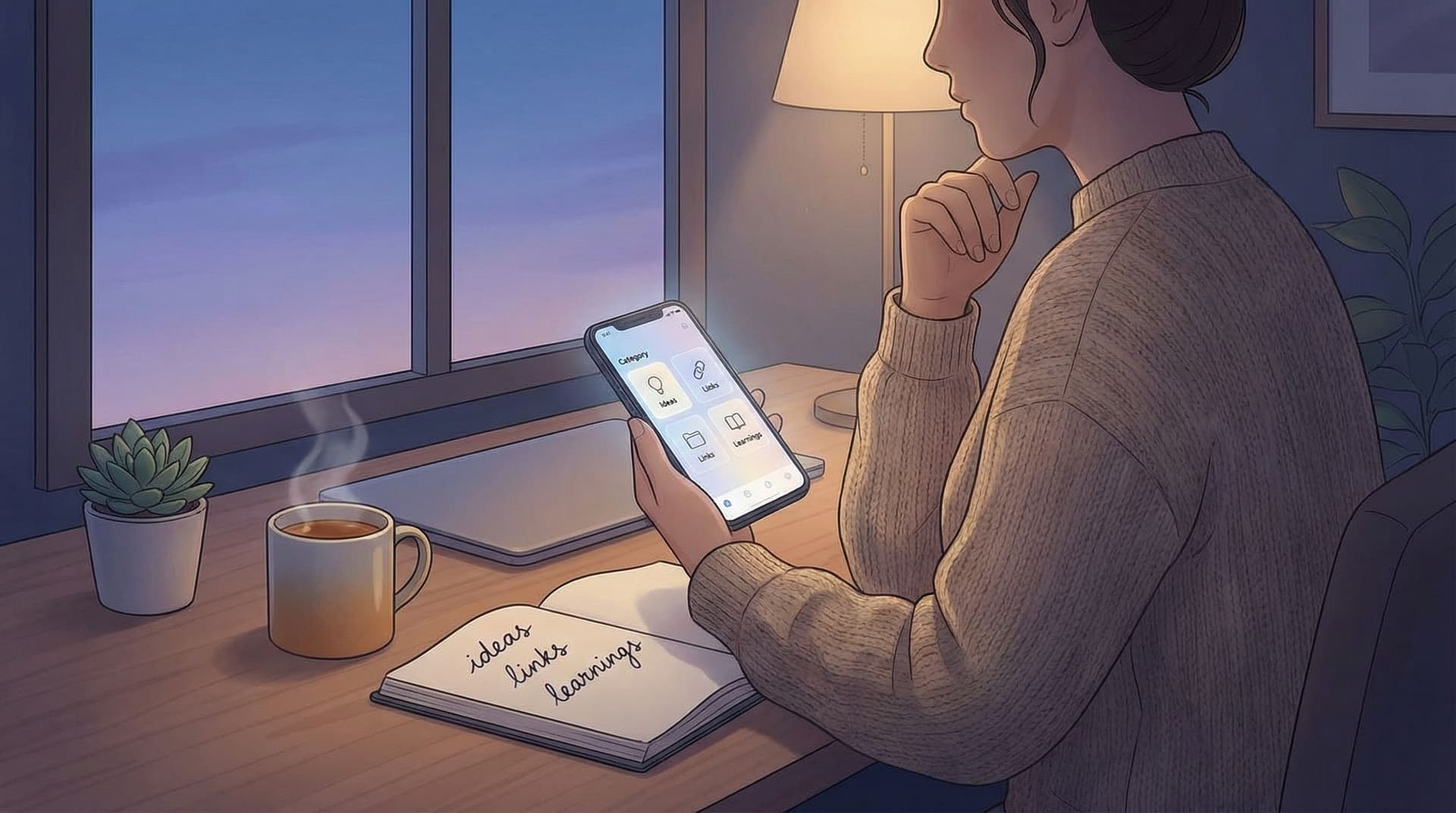 Using SelfNote as a Gentle Second Brain: Simple Structures for Ideas, Links, and Learnings