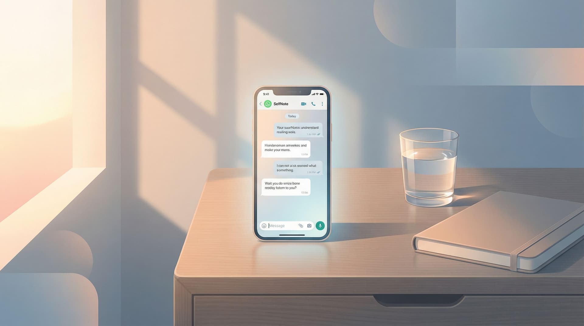 Quiet Mornings, Clear Evenings: Simple SelfNote Rituals to Bookend Your Day on WhatsApp
